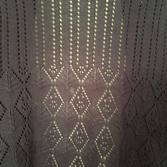 Travel Pointelle Cardigan Sweater Knit Signature Robbie Bee Petite PL Like New - Picture 8 of 11